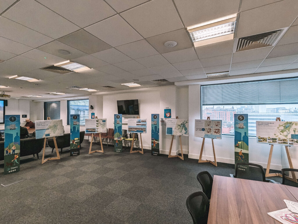 A view of the mock consultation set up before anyone entered the room to discuss