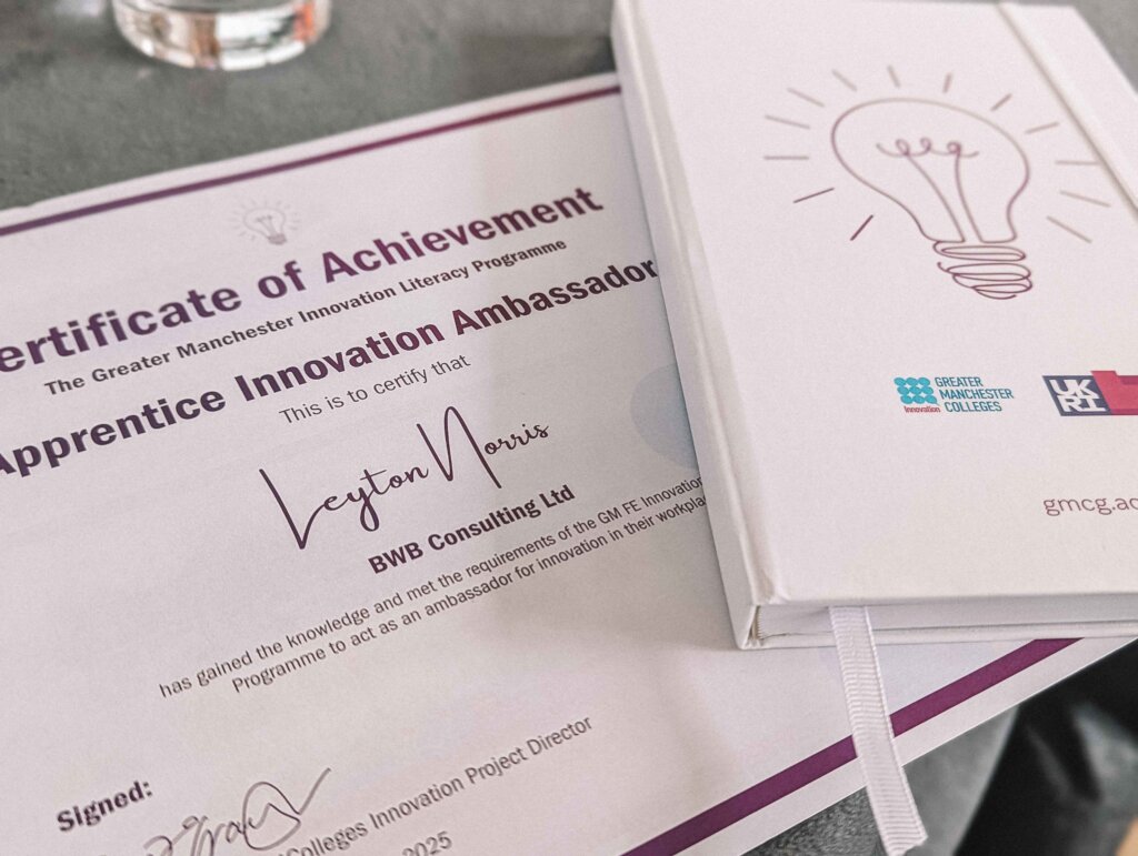 An image of Leyton Norris's certificate and booklet