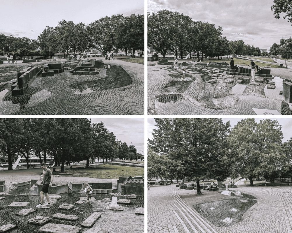 Paolozzi Fountain, Rhine Garden, Cologne